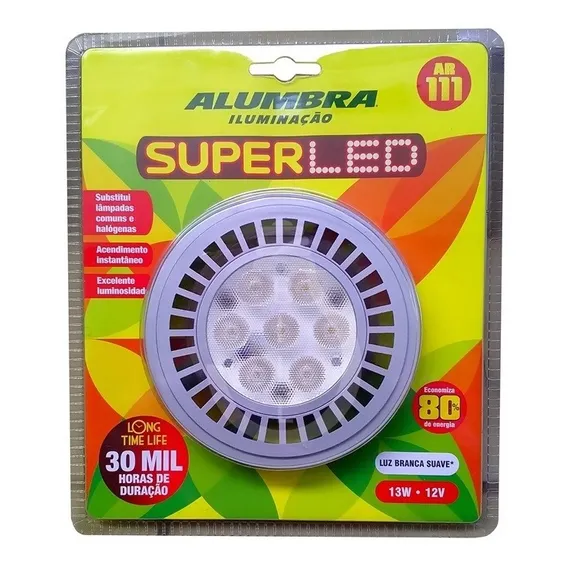 Lâmpada Ar 111 Led 12w 12v G53 Branco Neutro 4000k Foto 1