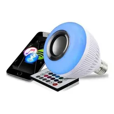 Lâmpada Bluetooth Led Rgb + Som + Controle Remoto Foto mini 3
