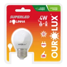 Lâmpada Bolinha Superled Ourolux 4.w 6500k Luz Branca Foto mini 1
