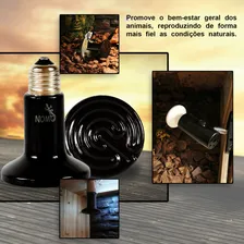 Lâmpada Cerâmica De Aquecimento, Répteis E Aves 110v 100w Foto mini 3