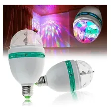 Lâmpada De Led Giratória Para Festa Com Adpatador De Tomada Foto mini 2