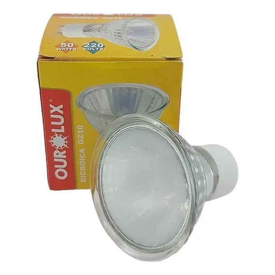 Lâmpada Dicróica Base Gz10 50w 220v 50x50x50 - Ourolux Foto 1