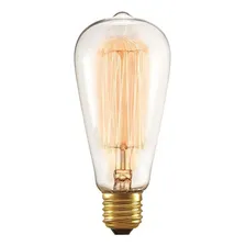 Lâmpada Filamento Carbono Vintage Retro 40w St64 2200k 220v Foto mini 2