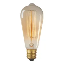 Lâmpada Filamento Carbono Vintage Retro 40w St64 2200k 220v Foto mini 1
