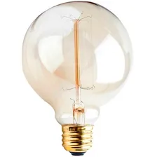 Lâmpada Filamento De Carbono 40w G95 220v Foto mini 1