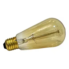 Lâmpada Filamento De Carbono St64 40w 220v E27 Retrô Decorativa Rústico Vintage - Green Age Foto mini 3