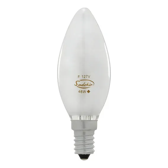 Lmpada Halgena Vela Para Lustre E Abajur 127v (110v) E14 46w Foto 1