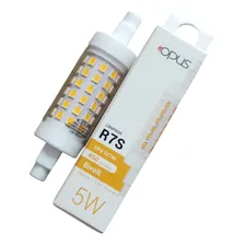 Lâmpada halógena led palito 5w R7S 78mm branco quente ops 32740 opus Bivolt Foto  mini 1