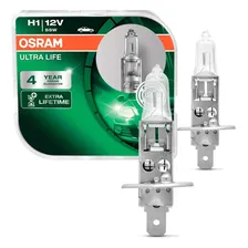 Lâmpada Halógena Osram Ultra Life H1 3200k 55w 12v Par Cor da luz Amarelo Foto mini 1