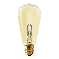 Lâmpada Halogena St64 Edison Ambar 42w 220v E27 Flc Foto mini 1