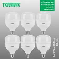 Lâmpada High Led Tkl 170 30w 6500k E27 Taschibra Kit C/6 Pçs Cor da luz Branco 110V/220V Foto mini 4