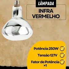 Lâmpada Infravermelha Empalux 250w E27 Para Secagem 127v Foto mini 4