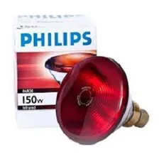 Lâmpada infravermelho Philips PAR38 150W 125V-130V Foto mini 3