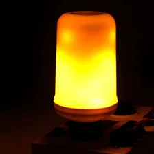 Lâmpada Led 5w De Chamas Tocha Luminária Cor Branco Foto mini  3