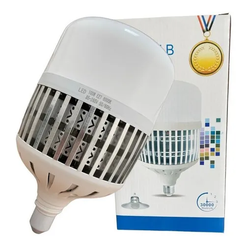 Lâmpada LED Be Lâmpada LED Lâmpada LED de 100W Lâmpada branca fria 100W 85V/265V 6500K 9000lm Foto 1