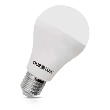 Lâmpada Led Bulbo A55 6w Bivolt E27 6500k Luz Branca Ourolux Luz Branco-frio Foto mini 1