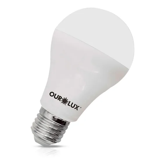 Lâmpada Led Bulbo A55 6w Bivolt E27 6500k Luz Branca Ourolux Luz Branco-frio Foto 1
