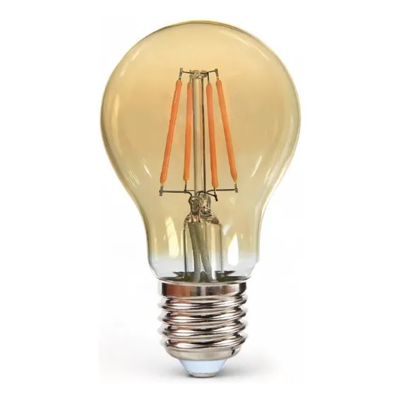Lâmpada Led Bulbo Filamento A60 Vintage 4w 2400k Bivolt Foto 1