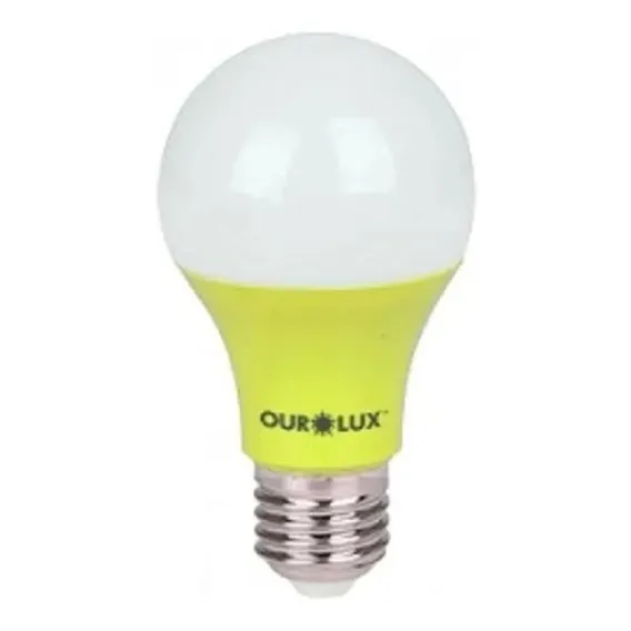 Lâmpada Led Colorida 7w Amarela Foto 1