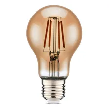 Lmpada Led De Filamento Bolinha Fum Luz Amarela A60 4w Ecomp Foto mini 1