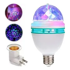 Lâmpada Led Giratória Colorida Globo + Soquete Foto mini 1
