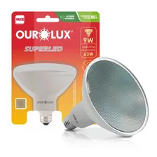 Lâmpada Led Par30 9w Bivolt E27 3000k Luz Amarela Ourolux Foto mini 2