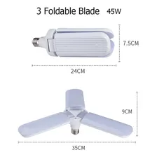 Lâmpada Led Pétala 45w Ajustável Potente Luminária 3 Folhas Cor Da Luz Lampada Petala 110v/220v Foto mini 4