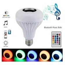 Lâmpada Led Rgb Bluetooth Caixa Som + Controle Foto mini 3