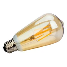 Lâmpada Led St64 4w Decorativa Retrô Vintage Filamento Âmbar Foto mini 4