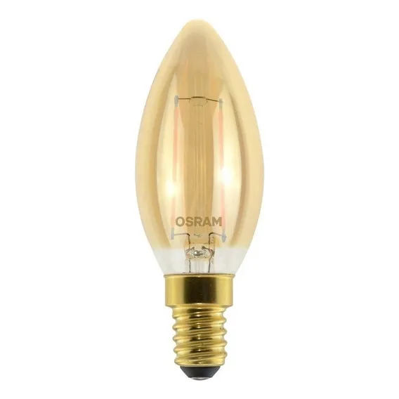 Lâmpada Led Vintage Vela 2w 2500k 127v E14 Osram Foto 1