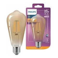 L芒mpada Retr么 Filamento Led 4w St64 400lm Bivolt Philips Cor da luz Branco-quente 110V/220V (Bivolt) Foto mini 2