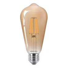 L芒mpada Retr么 Filamento Led 4w St64 400lm Bivolt Philips Cor da luz Branco-quente 110V/220V (Bivolt) Foto mini 1
