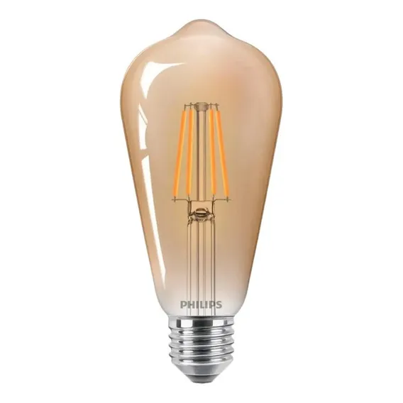 L芒mpada Retr么 Filamento Led 4w St64 400lm Bivolt Philips Cor da luz Branco-quente 110V/220V (Bivolt) Foto 1