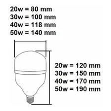LĂąmpada Super Bulbo Alta PotĂȘncia Led 30w Branco Frio Elgin Foto mini 4
