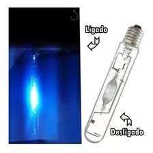 Lâmpada Vapor Metálica 400w E40 Colorida Cor Azul Metalico Necessita Reator Foto mini 2