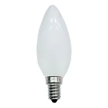 Lâmpada Vela 40w Rosca E-14 127v Incandescente Leitosa Abaju Foto mini 2