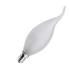 Lâmpada Vela Bico Torto 25w 127v E14 Fosca Lustre 5 Peças Luz Branco-quente Foto mini  2