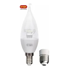 Lâmpada Vela Led C35 Chama Longa 4w 6500k Branco Frio Cor da luz Branco-frio 127V/240V Foto mini 1
