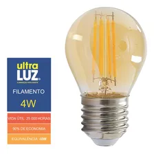 Lâmpadas Filamento Led 4w Retrô Vintage Decorativas Carbono Foto mini 3