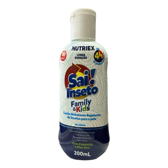 Loção Hidratante Repelente Nutriex Sai Inseto 4 Horas 200 Foto 1