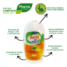 Loção Repelente De Insetos 100ml Away Pharma Cosméticos Foto mini 2