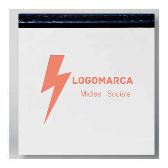 Logomarca Personalizada Em Envelope Plastico 20x20 250 Foto 1