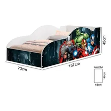 Loja Tigo Cama juvenil tigo m cama juvenil clássica 157 x 73cm vingadores Foto mini 3