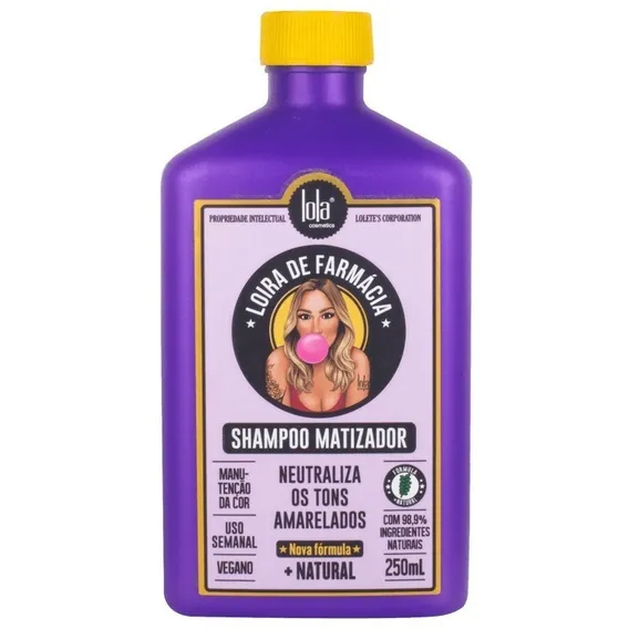 Lola Cosmétics Loira De Farmácia Shampoo Matizador 250ml Foto 1