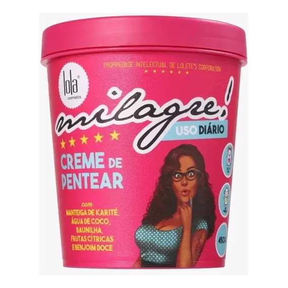 Lola Cosmetics Milagre - Creme De Pentear 450g Foto 1