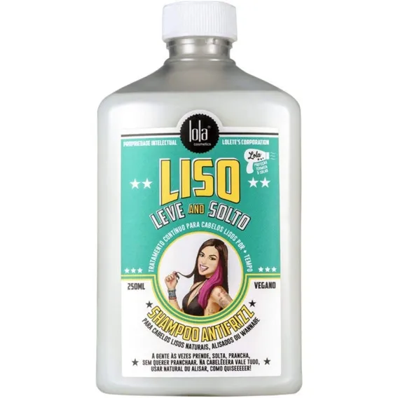 Lola Liso Leve And Solto Shampoo Antifrizz 250ml Foto 1