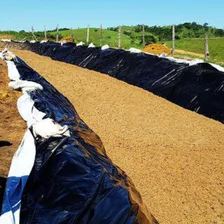 Lona Agro Preta Branca 8x50 Com Proteção Anti-uv 200micras Foto mini 4