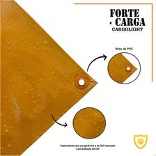 Lona Antichamas Pvc 400 Cargolight Laranja/preto 8x10 Foto mini 3