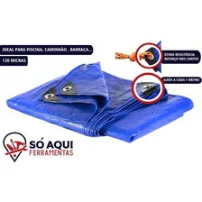 Lona Azul Carreteiro Caminhão Impermeável 8x10 Ldi Foto mini 2