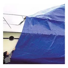 Lona Azul Ck300 Micras Cobertura Multiuso Telhado 12x4 Mts Foto mini 3